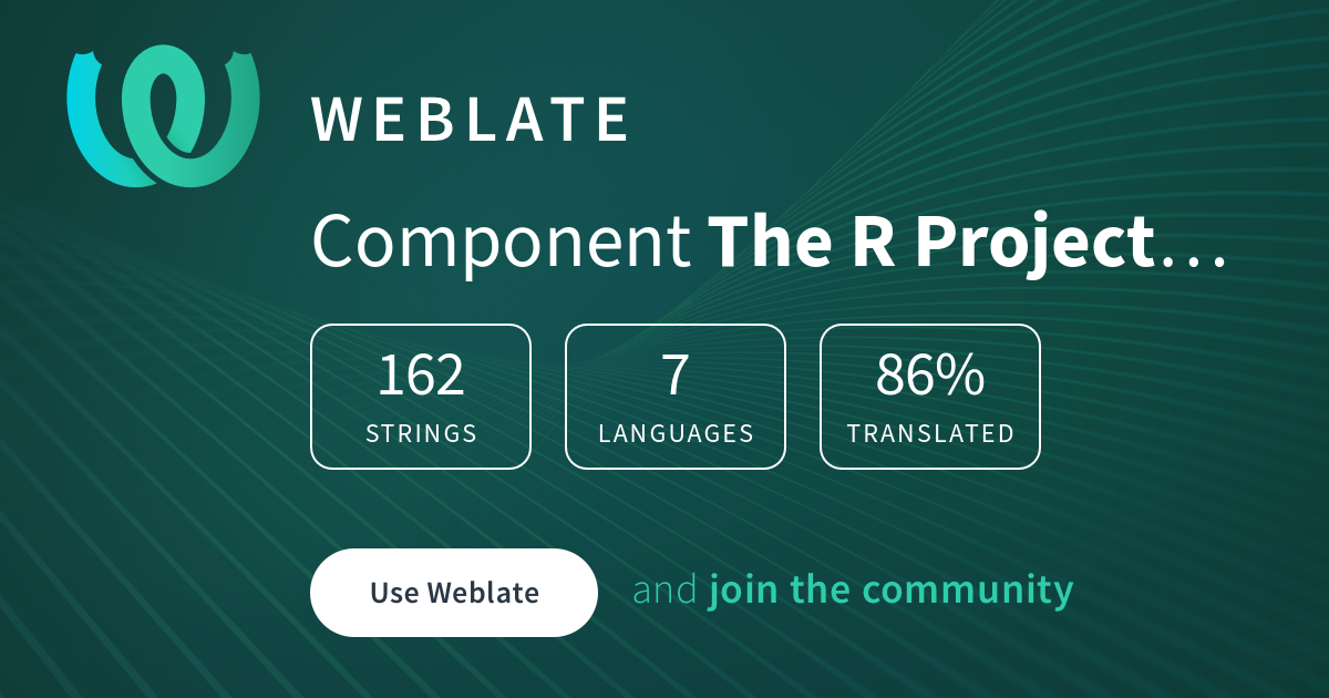 R Cfile The R Project recommended packages/foreign (C files) @ Weblate